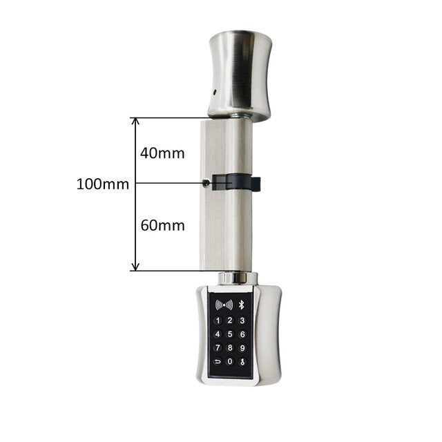 Smart Cylinder Lock European Style Electronic Door Lock Digital Keypad Code RFID Card Keyless Lock For Home Hotel Apartment