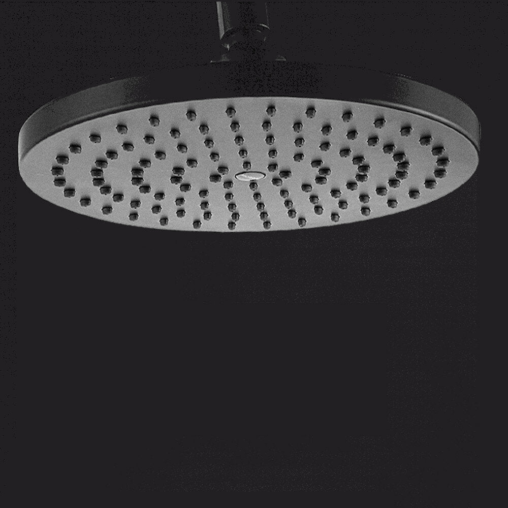 Black Bathroom Shower Set Rain Head Bath Mixer With Hand Faucet Rainfall Chrome