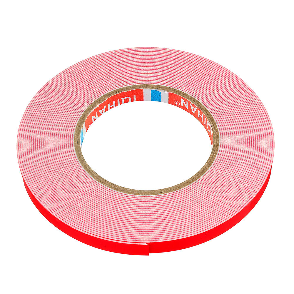10m Double Sided Adhesive Tape White Foam Sticker 8/10/12/15/20/25mm Width for Car Home Outdoor Fixed