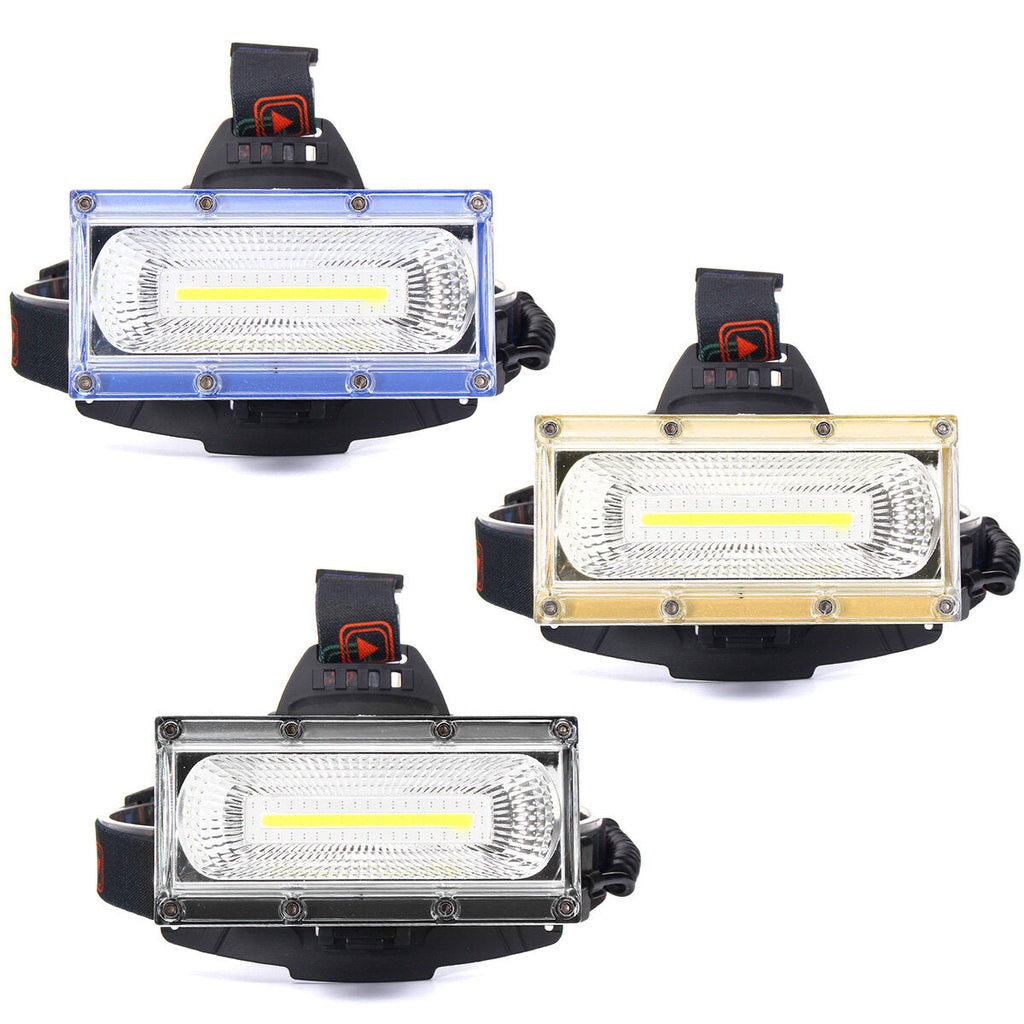 1300LM 30W COB LED Rechargeable 18650 USB Headlamp Cycling Lamp