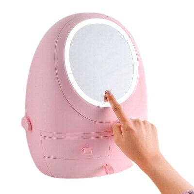 Makeup Organizer USB Rechargeable Cosmetic Storage Box