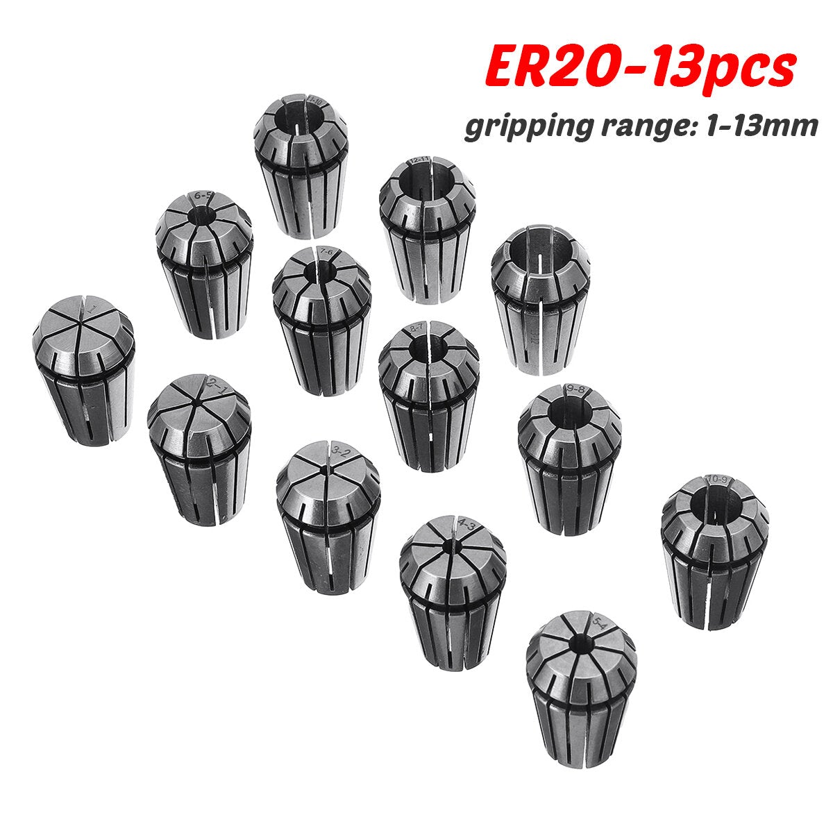 ER11 ER16 ER20 Spring Collet Chuck Set CNC Milling Lathe Tool for Engraving Machine