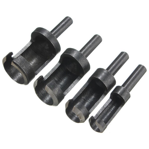 4pcs 6mm/10mm/13mm/16mm Wood Working Tenon Plug Cutters Hole Cutter Drill