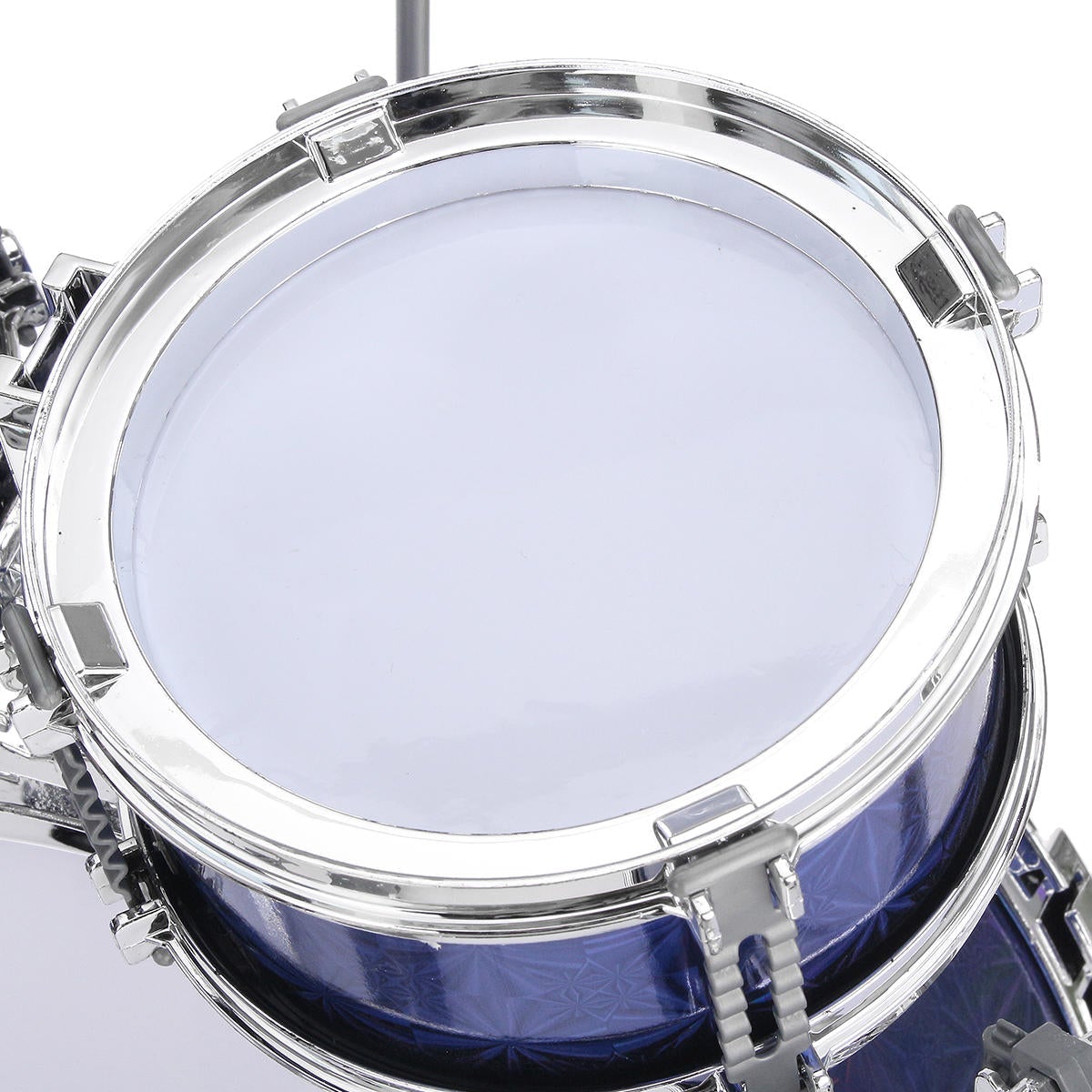 Kids Jazz Drum Set Kit Musical Educational Instrument 5 Drums 1Cymbal with Stool Drum Sticks Percussion Instrument