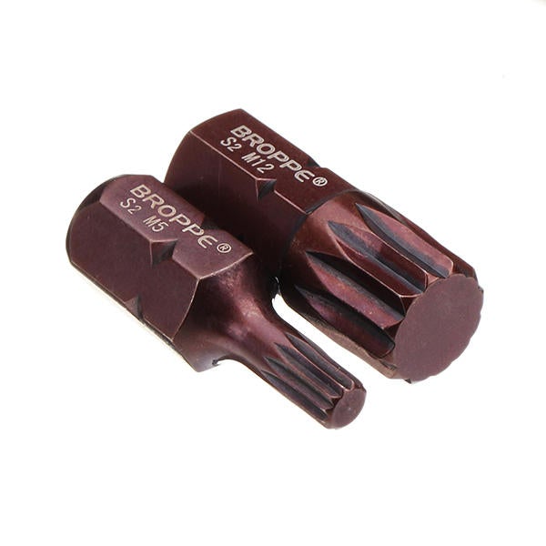 5pcs M5-M12 30mm Star Screwdriver Bit 10mm Hex Shank for Impact Screwdriver