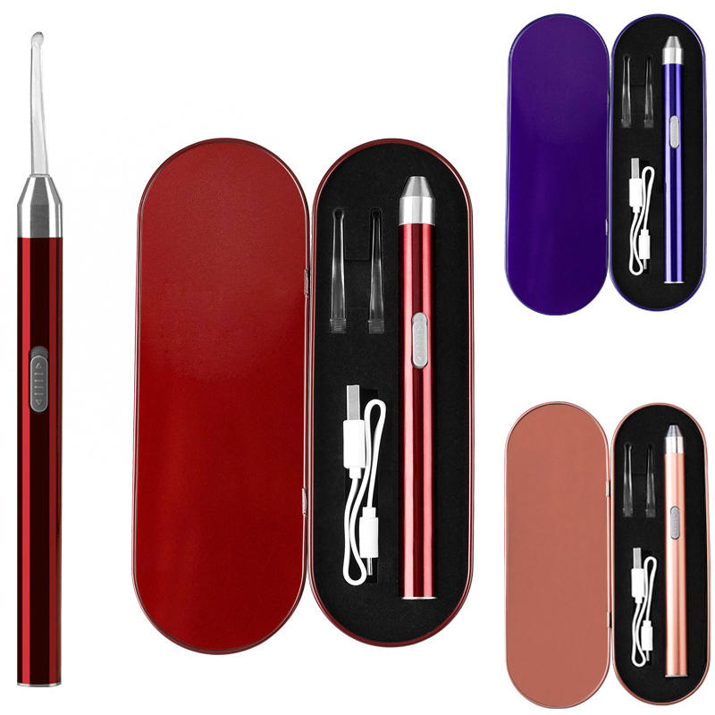 USB Baby Adult Flashlight Ear Wax Cleaner Luminous 3 Colors