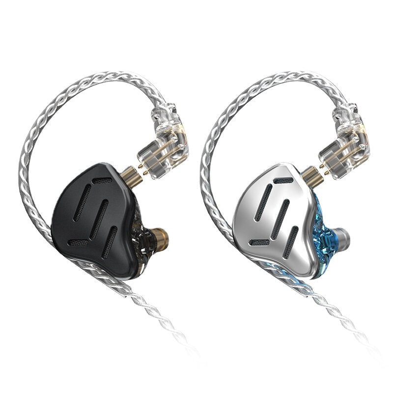 Wired Earphones 16-Unit Ring Iron Moving Iron Metal Wired Hi-Fi Wheat Sport Upgrade Cable Noice Reduction In-Ear Headphones With Mic