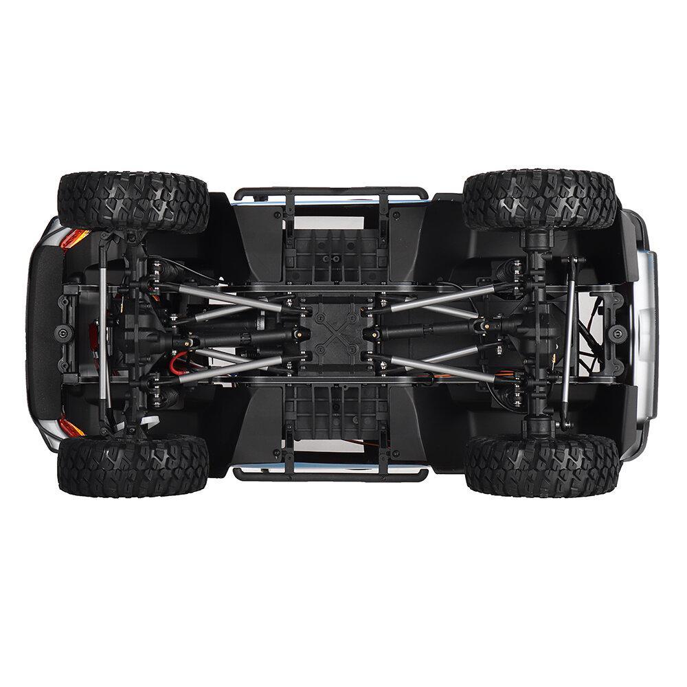 2.4G 4WD Portal Axle Locked Diff Crawler Truck LED Light RC Car Vehicles Models without Battery