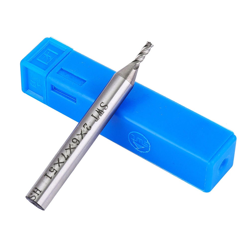 8pcs 2-12mm 4 Flute End Mill Cutter HSS Straight Shank Milling Cutter CNC Tool