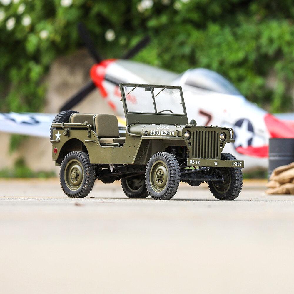 2.4G 2CH 1941 MB SCALER RC Car Waterproof Vehicle Models Fully Proportional Control Without Transmitter Receiver