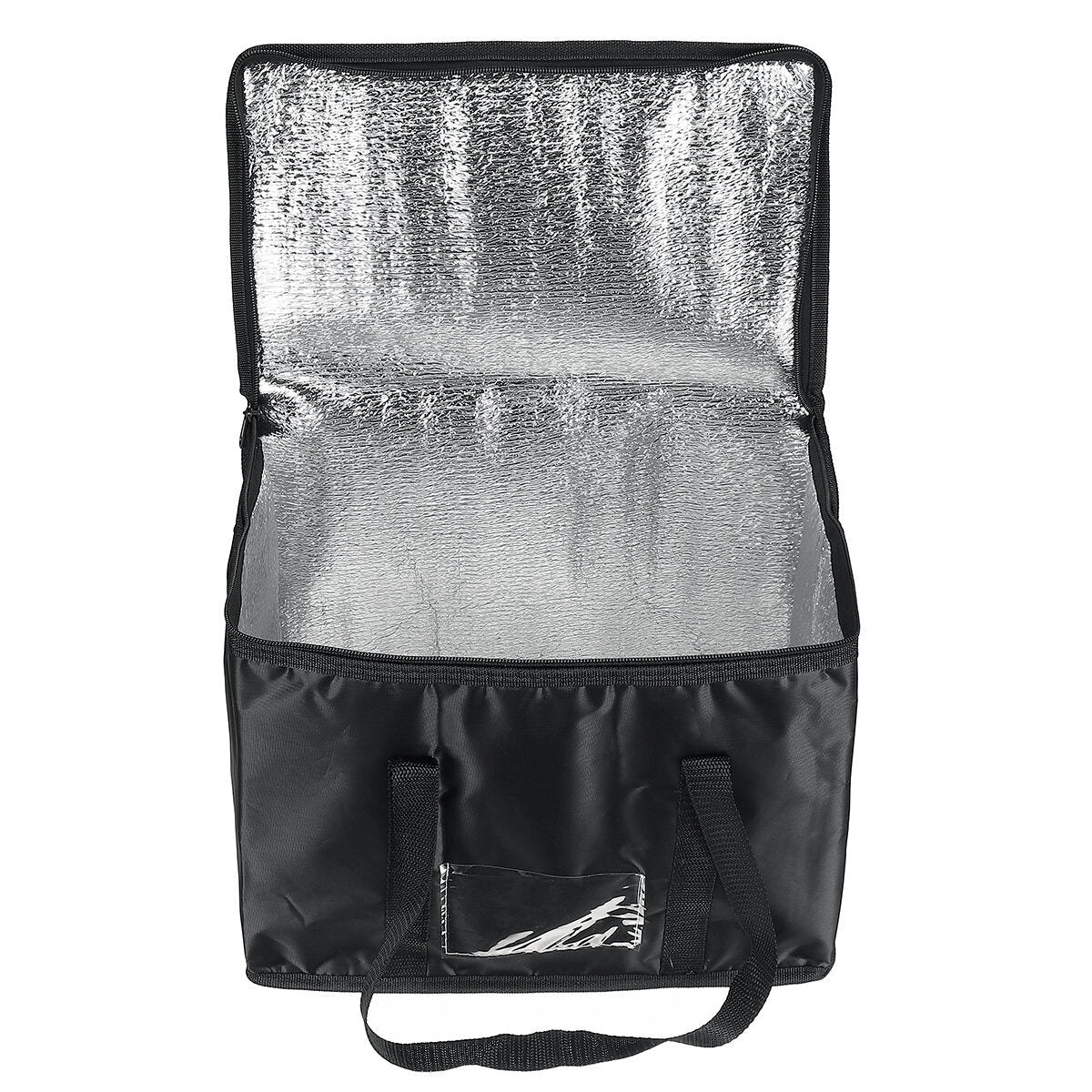 Black Oxford Cloth Insulation Bag Takeaway Storage Cnternal Composite Pearl Cotton Woven Hand Strap PE Film