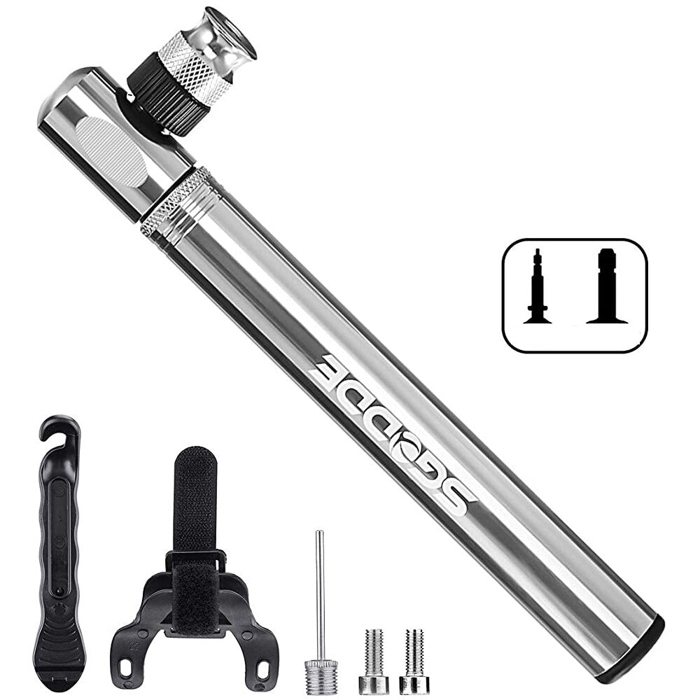 Portable Mini Bike Pump 300PSI Bicycle Air Inflation High Pressure Multifunction For Mountain Bike Road Bike Basketball Toy Inflatable