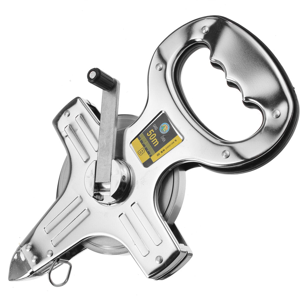 Tape Measure 30M 50M 100M Fiberglass Open Reel Measuring Metric Imperial Tool