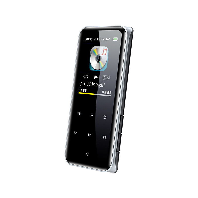 1.5 Inch LCD Display Bluetooth MP3 Player FM Radio E-book Reader Voice Recording High-Definition Noise Reduction Hi-Fi Music Player with Touch Screen