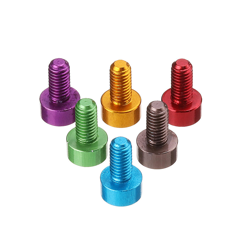 10Pcs M36mm Hex Socket Screw M3 Cap Head Bolt 7075 Aluminum Alloy Multicolor