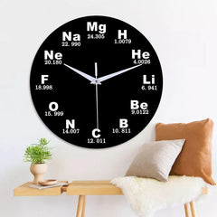 Creative Chemical Element Table Wall Clock 3D Wall Clock For Home Office Decorations