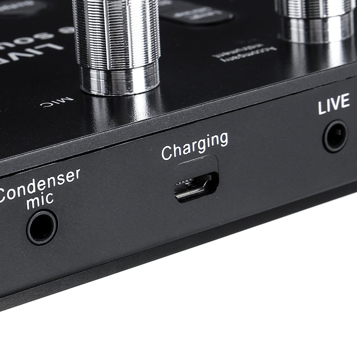 1200mAh Two Channel USB Interface External Sound Card Microphone Webcast Live Sound Card