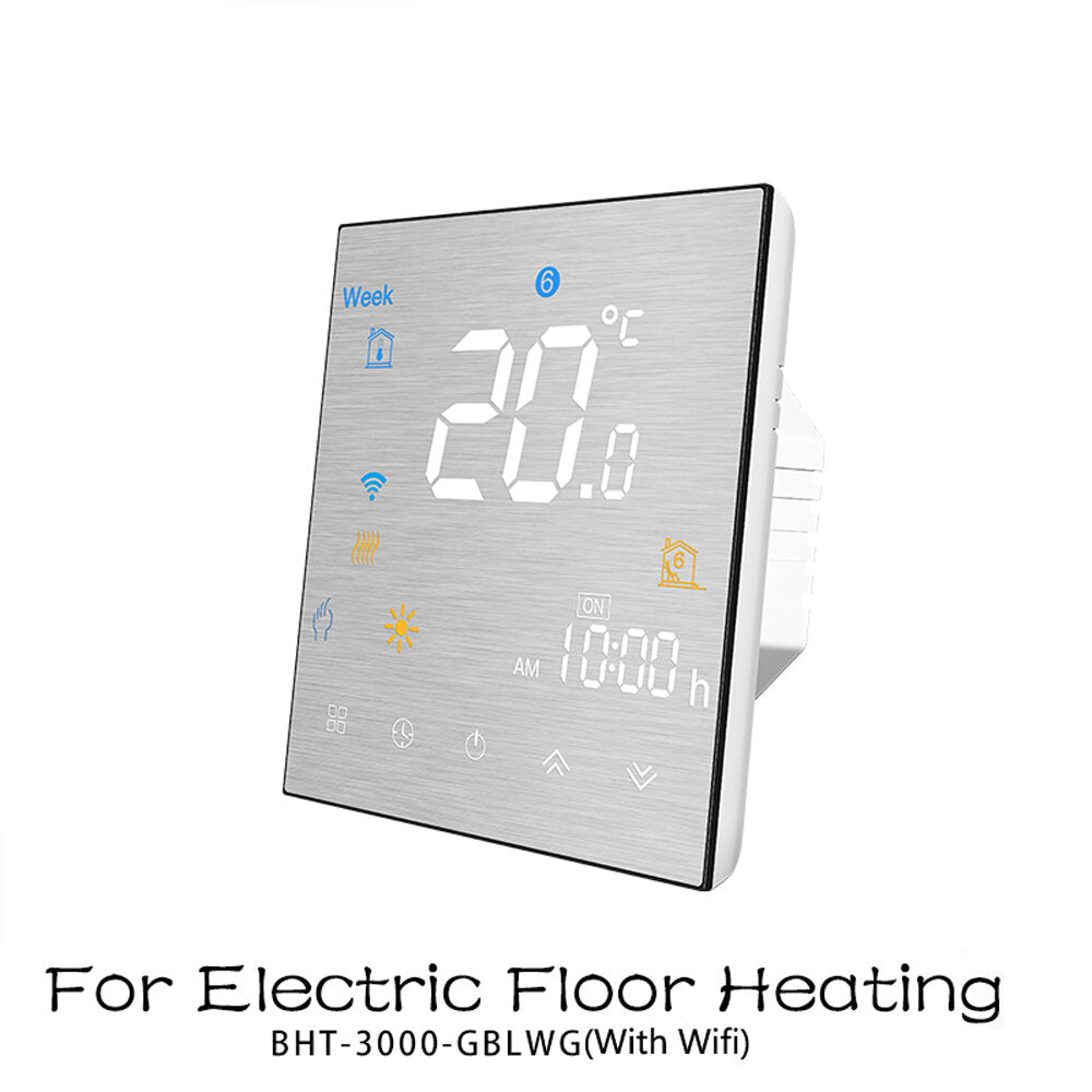 WiFi Smart Thermostat Temperature Controller for Water/Electric Floor Heating Water/Gas Boiler Works with Alexa Google Home