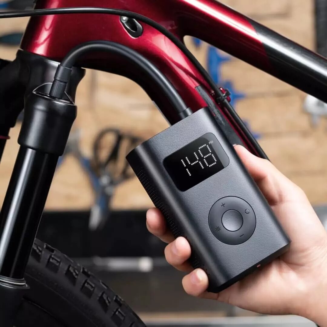 150PSI Electric Tire Air Pump Inflator Digital Pressure Monitoring Sensor with LED Light 5 Modes for Car Football