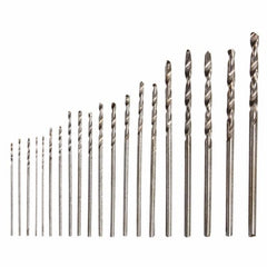 Mini Hand Drill with Chuck and 20pcs 0.3-1.6mm Straight Shank Twist Drill Bits Set