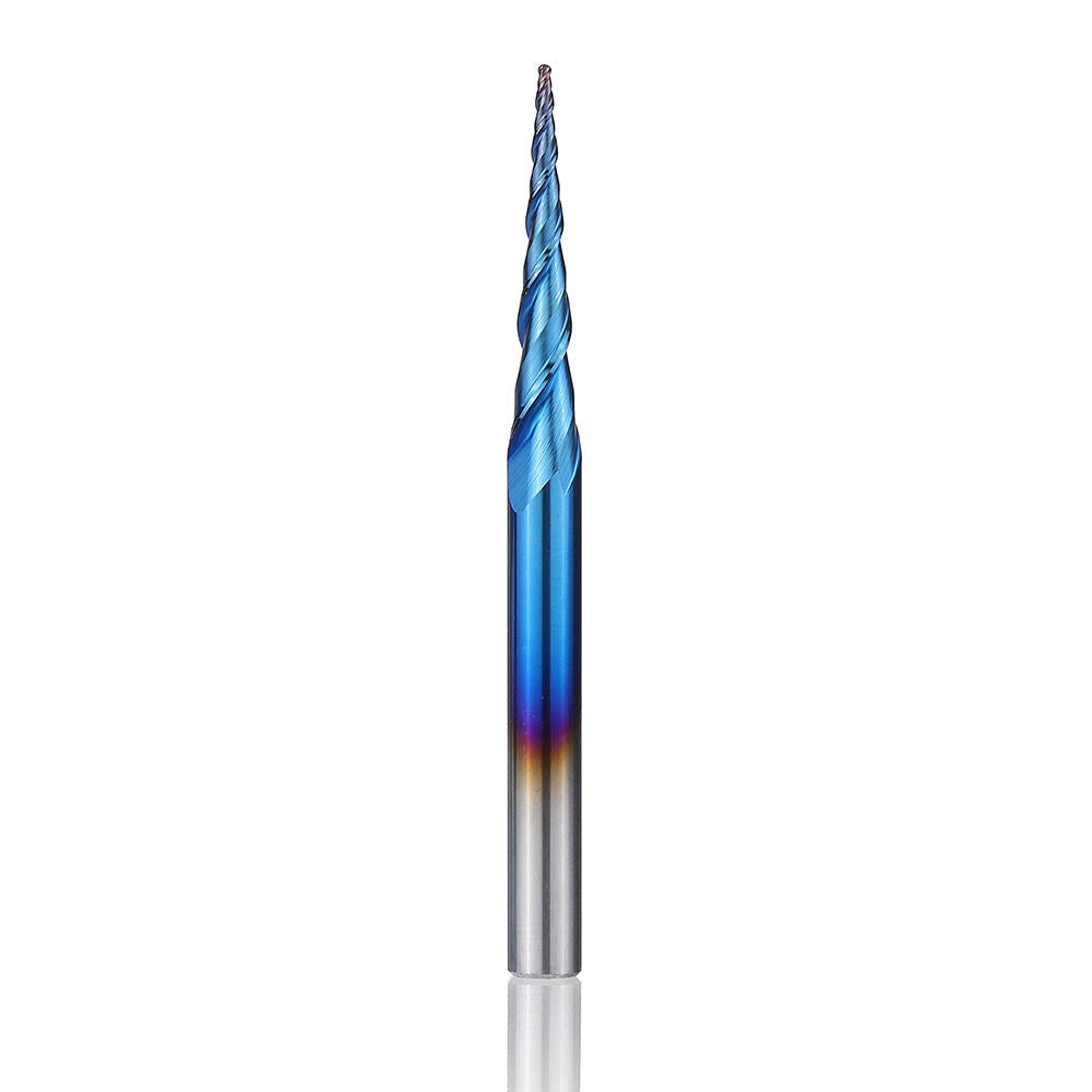 NACO-blue R0.25/ R0.5/ R0.75/ R1.0 *20.5*D4*50 2 Flutes Ball Nose Milling Cutter
