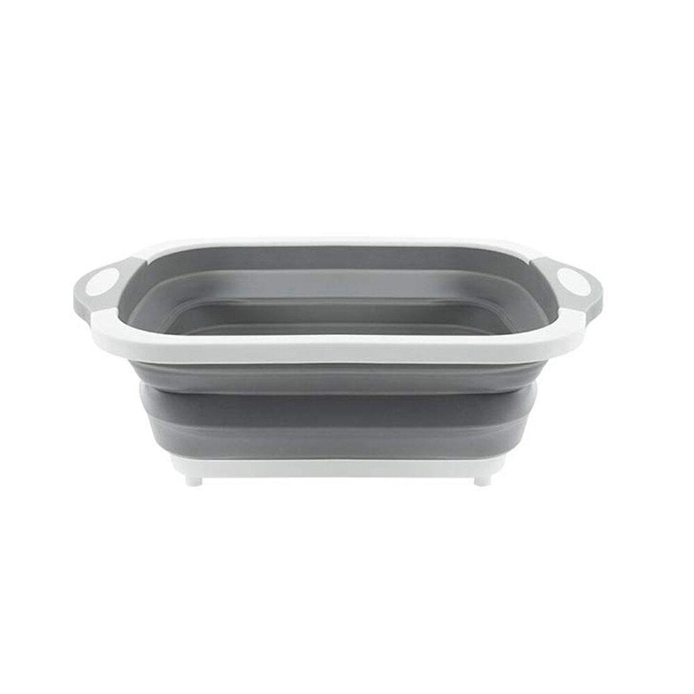 7L Kitchen Cutting Board Folding Multifunction Drain Basket Washing Fruit Vegetable Basket