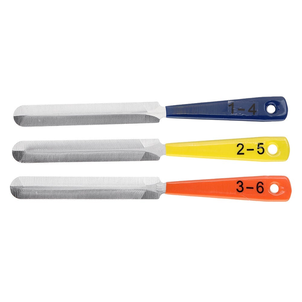 3 pcs/set Double Edged Guitar Nut Files Saddle Fret Crowning Luthier Repair Tool Steel Guitarra Fret Nut File Bridge Pin Puller