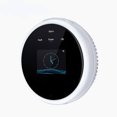Wifi Natural Gas Sensor LCD Screen Household Smart Gas Alarm Detector Leakage Sensor Wifi Temperature Detectors Work with Amazon Alexa Google Home