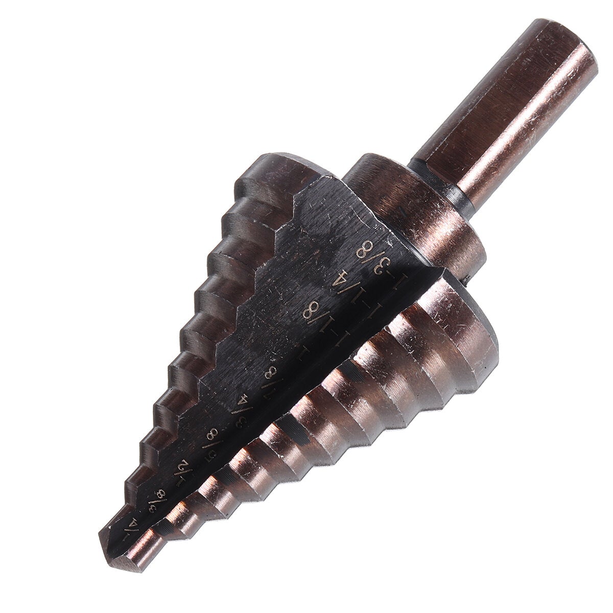 5pcs British HSS Triangle Handle Step Drill Aluminum Box Hole Saw Cutter