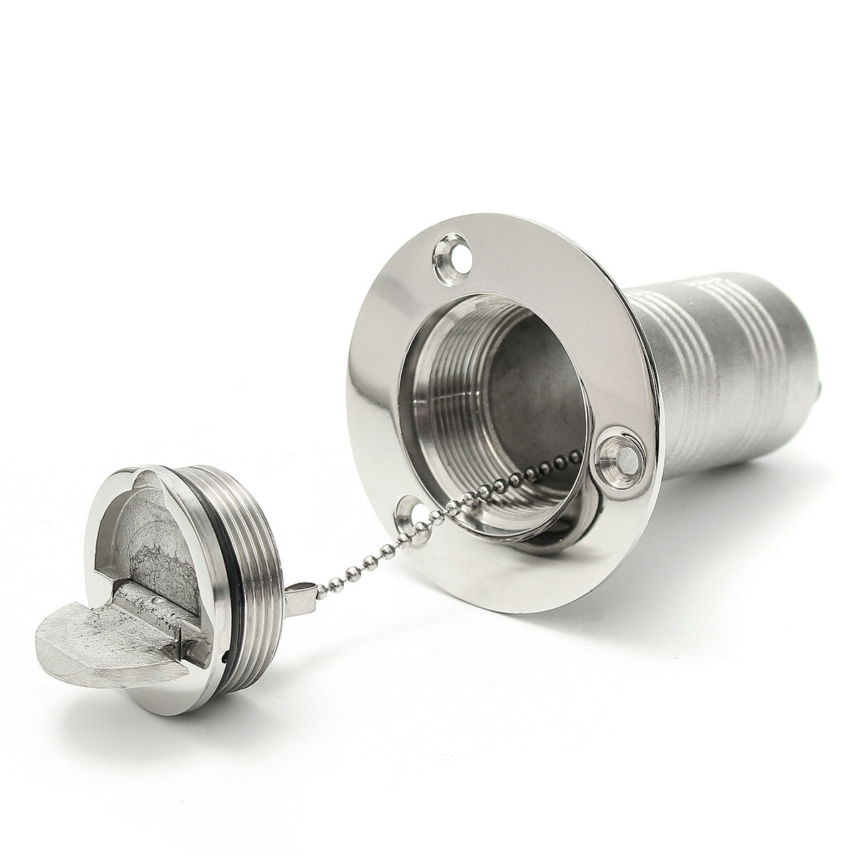 1-1/2inch 38mm Boat Deck Fuel Water Filler Keyless Cap Marine Fill 316 Stainless Steel
