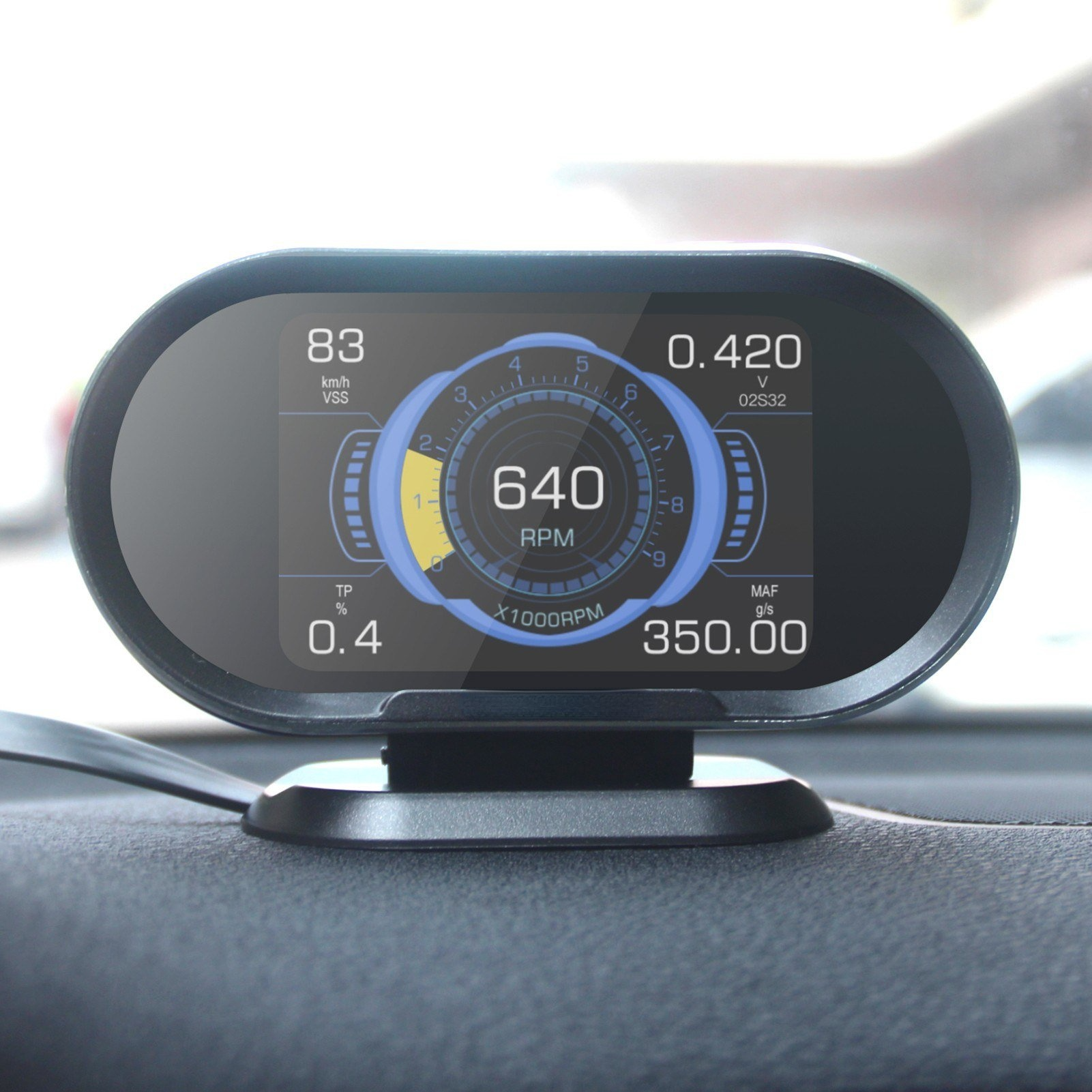 HUD 3.5in Hud Head Up Display Car Speedometer OBDII Smart Digital Trip