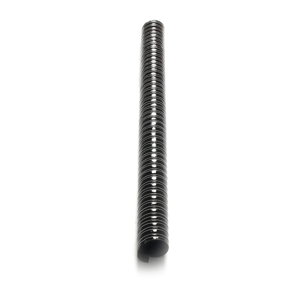 Black Air Ducting Pipe Flexible Silicone Hose 1M Length Hot And Cold Cooling Transfer Extractor