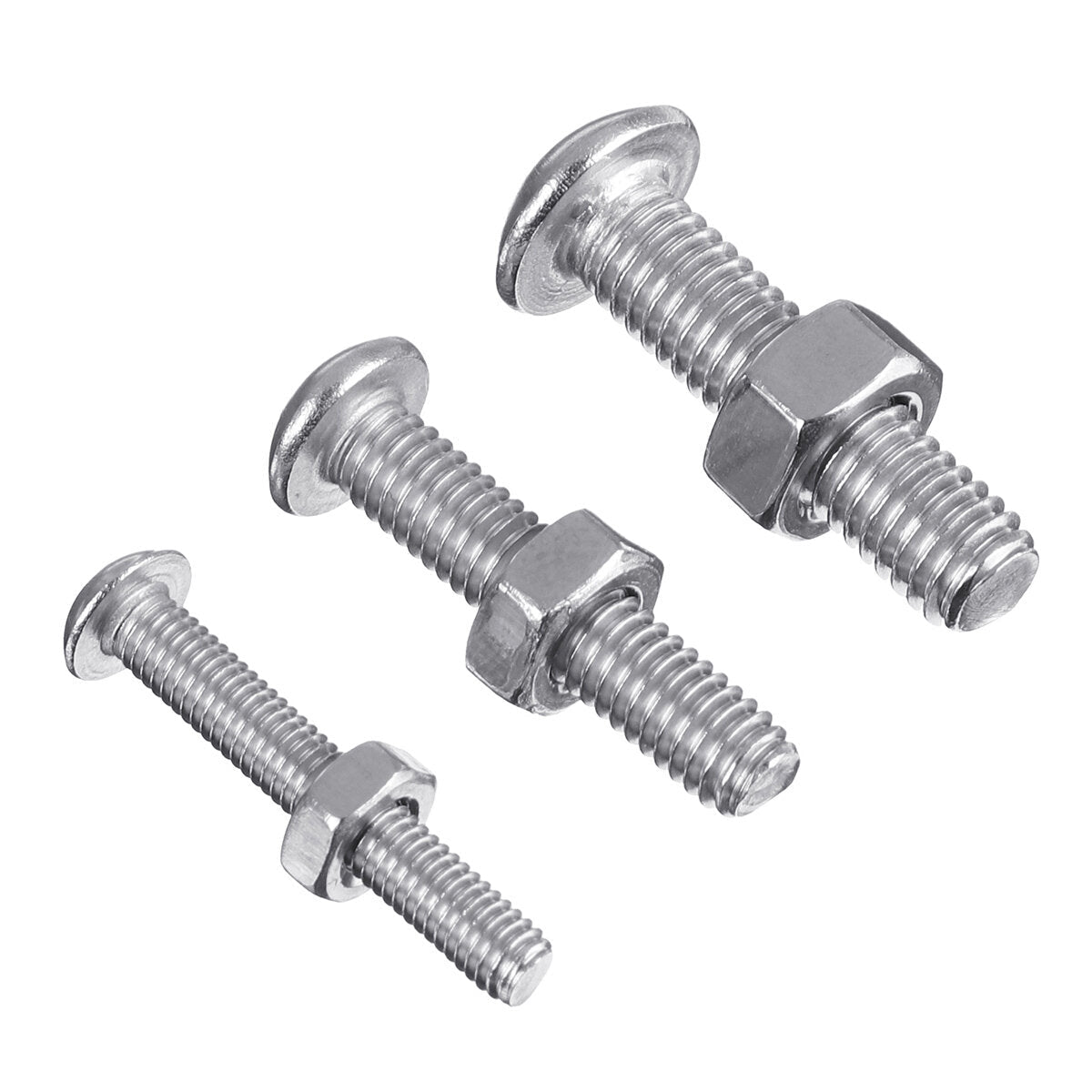 500pPCS Stainless Steel Hex Socket Cap Head Bolts Screws Nuts M3 M4 M5 304 Kit