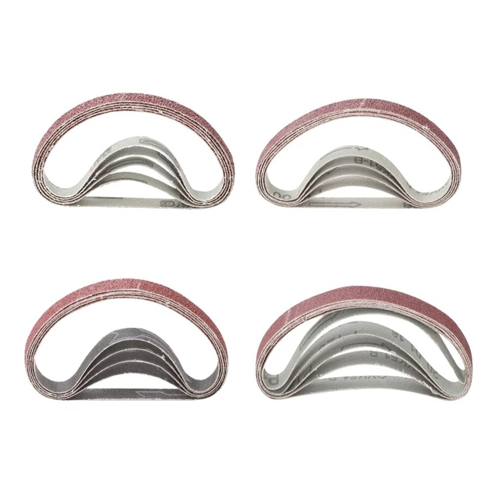 20Pcs 10x330mm Sanding Belts 40/60/80/120 Grit Abrasive Sanding Belts for Grinding Polishing Sander