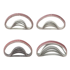 20Pcs 10x330mm Sanding Belts 40/60/80/120 Grit Abrasive Sanding Belts for Grinding Polishing Sander