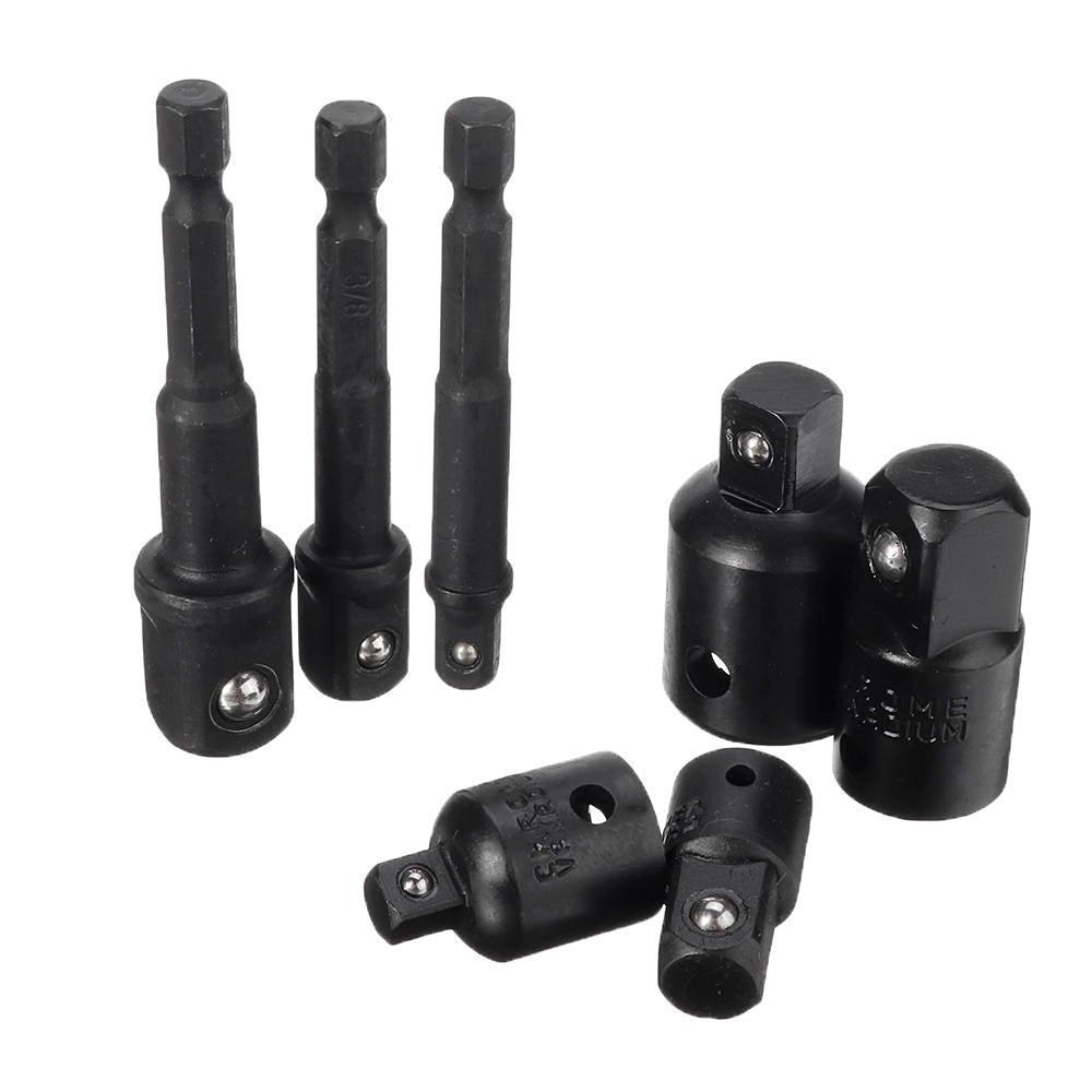 7pcs/12pcs Ratchet Wrench Socket Adapter Set Drive Socket Reducer Air Impact Adapter Wrench Extensor Rod