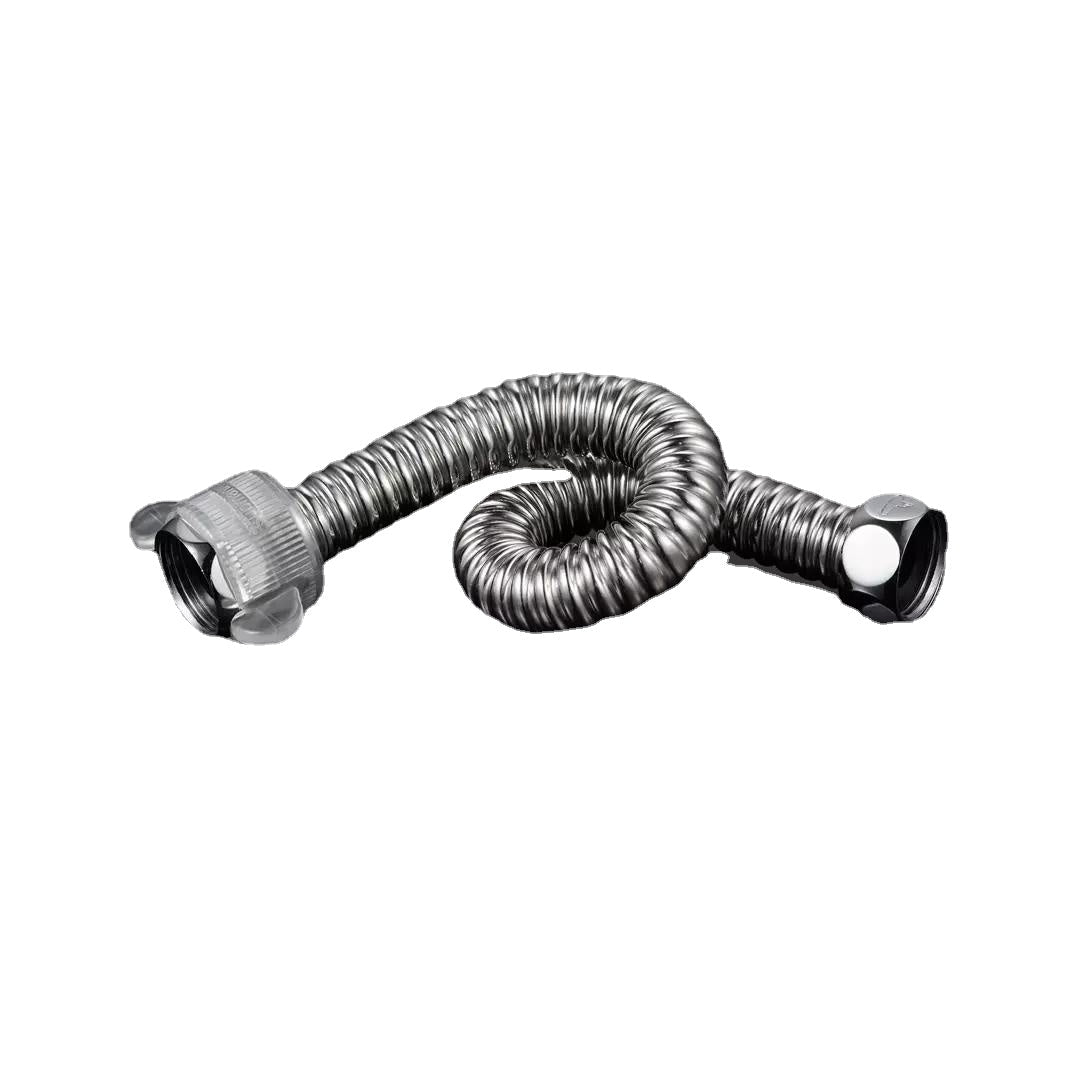 Stainless Steel Basin&Toilet Flexible Plumbing Water Corrugated Hose G1/2" Hot&Cold Tube Bathroom Heater Pipes 20-60cm from