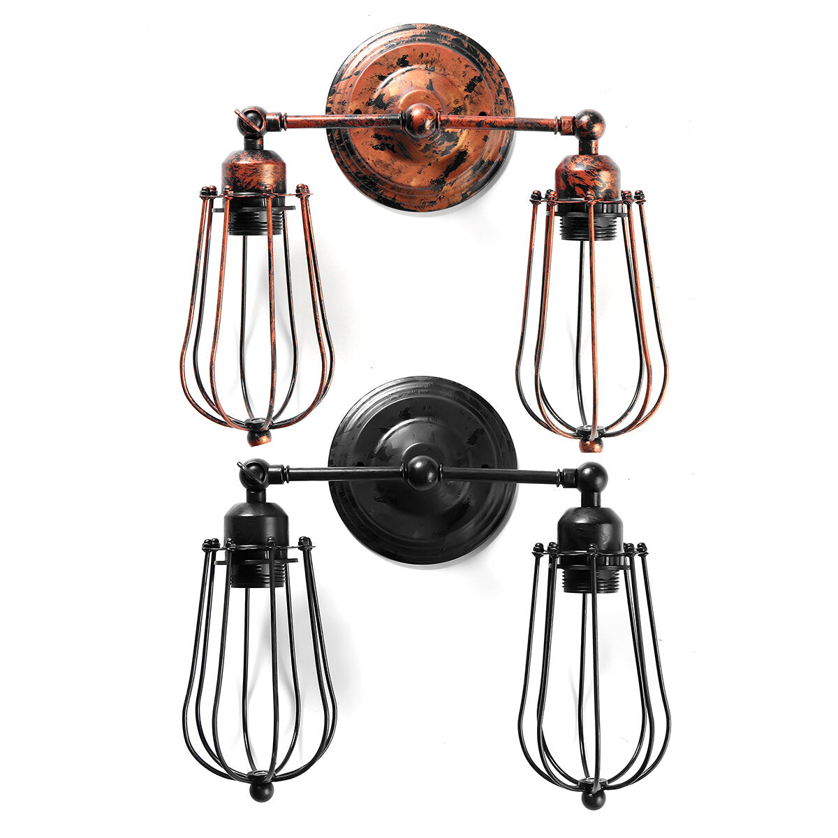 Industrial Wall Light Mounted Sconce Iron Retro Lamp Fixture Room Decor