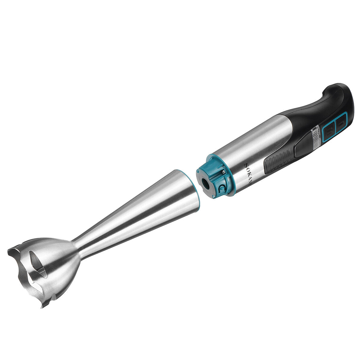 3-in-1 Hand Blender 2 Speed Operation Detachable Attachments Food Grade Staniless Steel Suitable for Home Kitchen