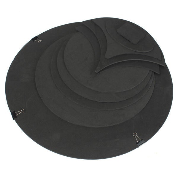 10Pcs Bass Snare Drum Sound off Mute Silencer Drumming Rubber Practice Pad Set