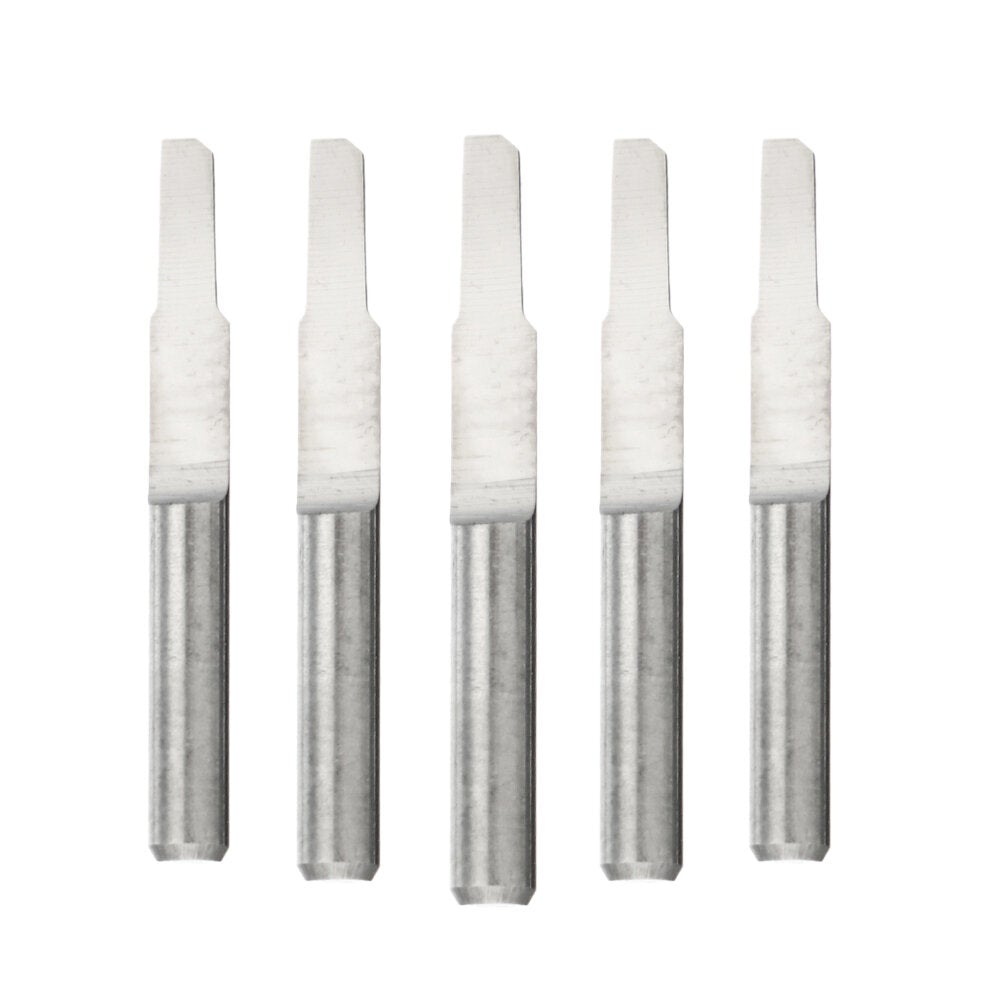 10Pcs 3.175mm Shank V-shape PCB Engraving Drill Bit Single Grooving Flat Bottom 0.8-3mm CNC Router Mill Carbide Milling Cutter Tool