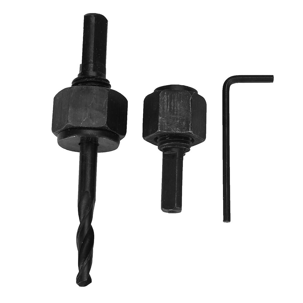 11/16Pcs 19-127mm Alloy Woodworking Hole Saw Cutter Gypsum Board PVC Wood Plate Reamer Distance Set