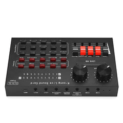 15 Sound Effects Bluetooth Live Sound Card Audio Mixers Webcast Headset Mic Voice Control for Phone Computer