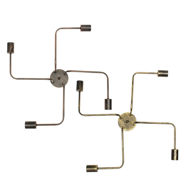4Heads Vintage Industrial Chandelier Pendant Light Metal Flush Mount Ceiling Lamp AC110-240V