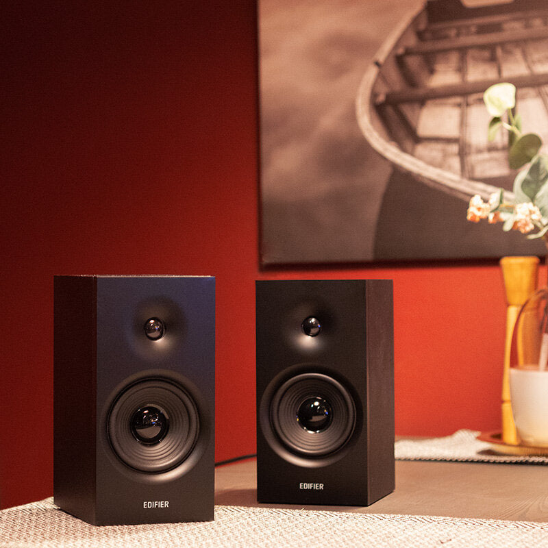 Bluetooth Bookshelf Speaker Set Build-in DSP Bluetooth Bass Speaker 24W