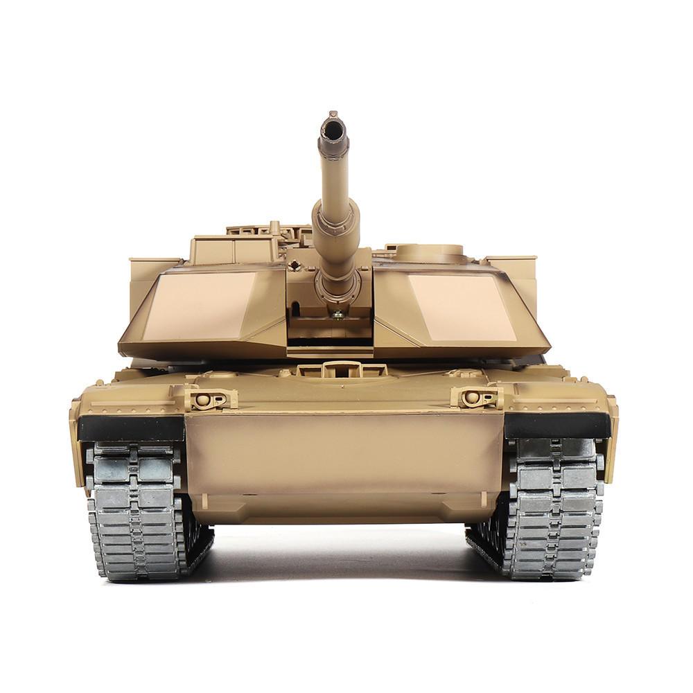 2.4G M1A2 Rc Car Battle Tank Metal Track with Sound Smoke Toy