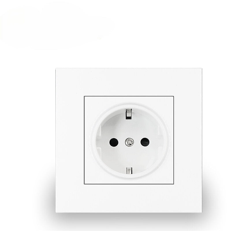 Wall Embedded Double USB Household Wall Power Outlet 110V-250V 16A