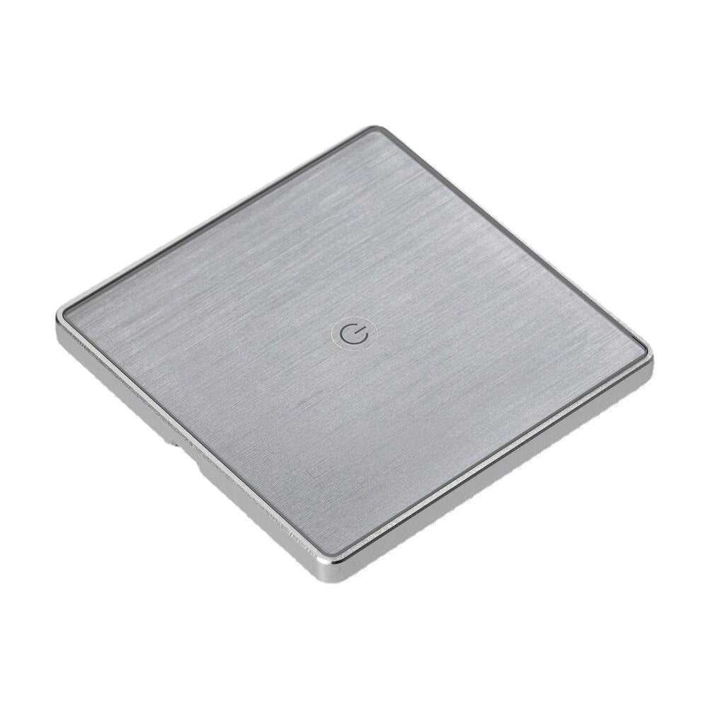 Wifi 1Gang Smart Switch EU Standard Metal Frame Wire Drawing Light Control Switch WF-WS011 100-240V 2.4 GHz