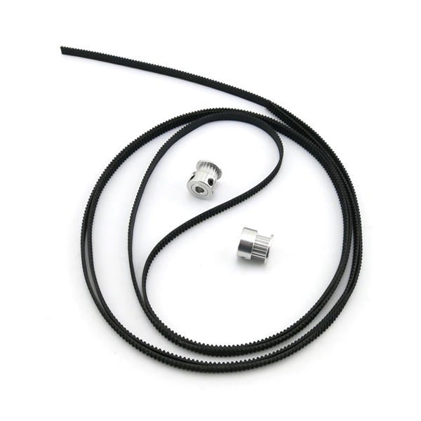 8pcs 20T Bore 5mm Timing Pulley with 5m Belt and 2pcs Tensioner