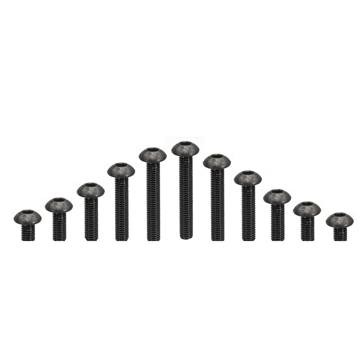 50Pcs Metric M3 304 Stainless Steel A2 Button Head Hex Socket Cap Screw Allen Bolt 10.9 Grade